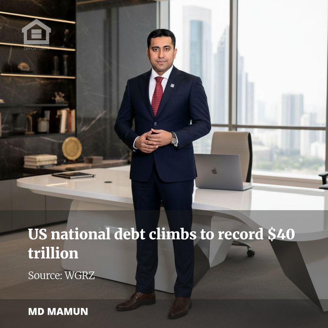 US national debt climbs to record $40 trillion